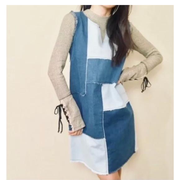 jean shift dress